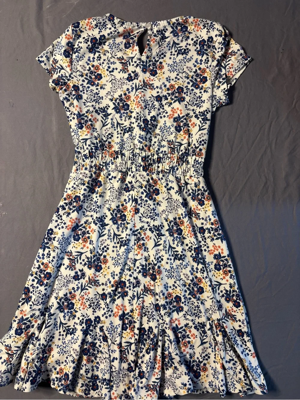 Girls Flower Print Dress Sz 10